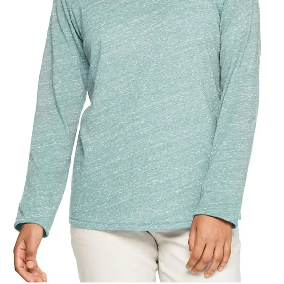 Long Sleeve Crewneck Tee Mint Blue Large - Picture 2 of 10